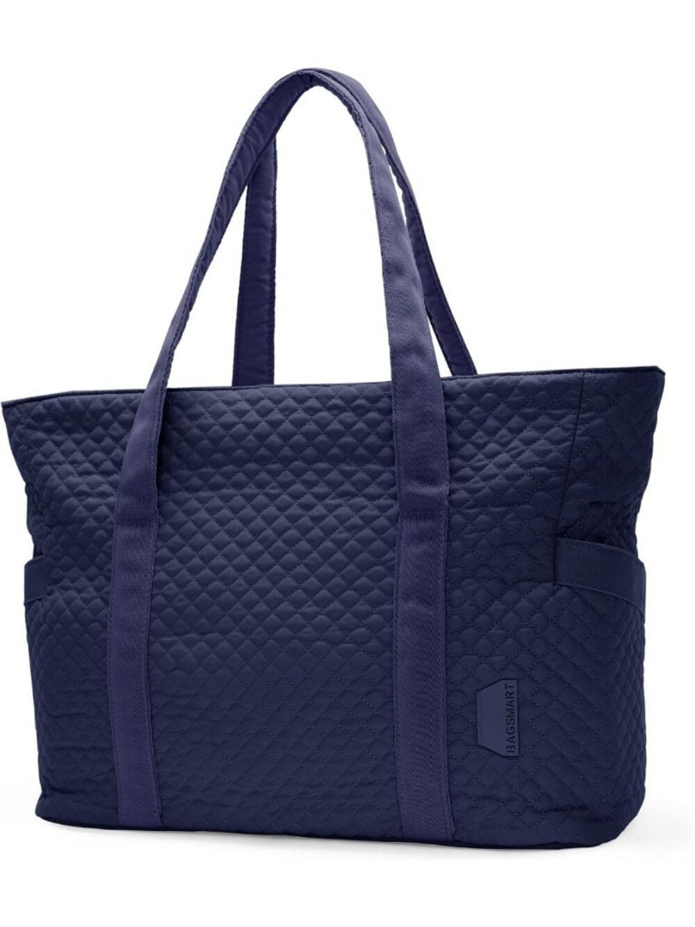 Stylish 20L Puffer Tote Bag for Women, Quilted Work & Travel Essentials, Zipper